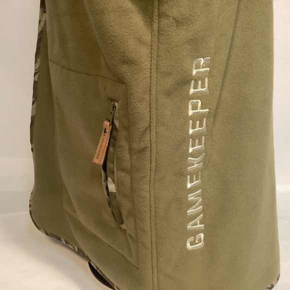 Gamekeeper Mens fleece Vest with camouflage trim size Large - Picture 7 of 11